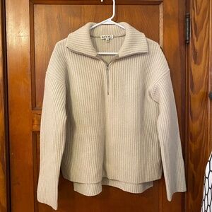 Alex Mill Felix buttermilk zip pullover
